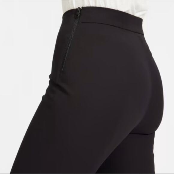 Everlane Pants Black Curvy Side Zip Stretch Office Quiet Luxury Cropped 8 - Picture 3 of 12